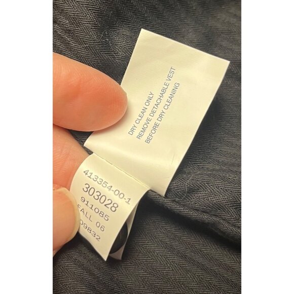 NWT Gap Women's Black Lined Pea Coat XL toggles midi length preppy dress coat - Picture 5 of 15